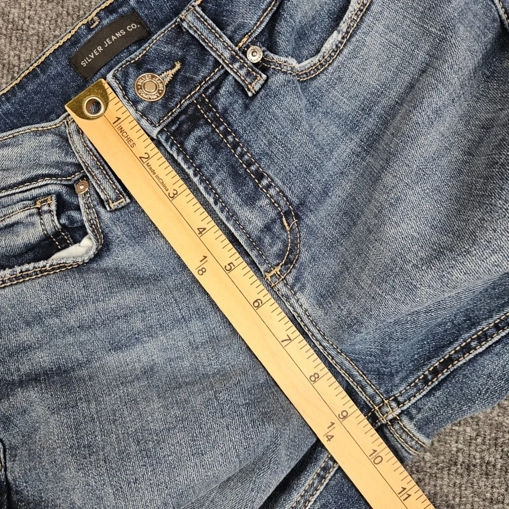 Silver Suki Skinny Jeans Women's 27 Mid Rise‎ Mid Rise Denim Stretch Casual Blue